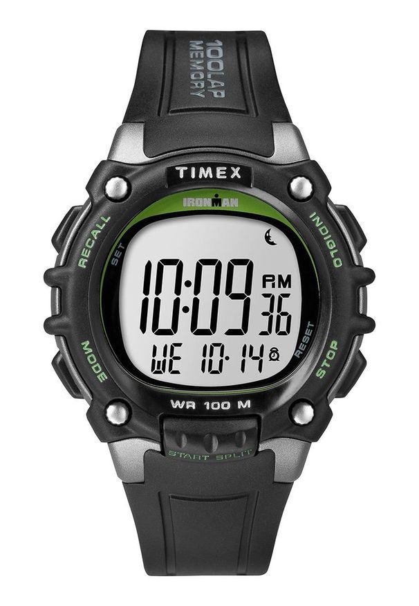 Timex zegarek TW5M03400 Ironman Classic męski kolor srebrny. Rodzaj zegarka: cyfrowe. Kolor: srebrny. Materiał: tworzywo sztuczne, materiał, koronka