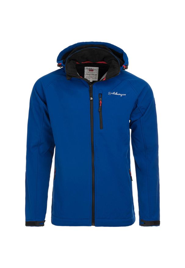 ZONE PERFECT - Kurtka softshell Spitsbergen męska 3-warstwowa niebieska M. Kolor: niebieski. Materiał: softshell
