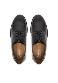 Calvin Klein Półbuty Ess Rubber Derby Lth HM0HM02056 Czarny. Kolor: czarny. Materiał: skóra #4