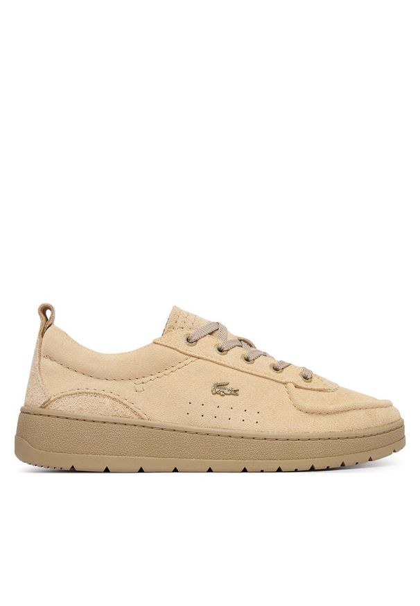Sneakersy Lacoste. Kolor: beżowy