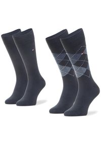 TOMMY HILFIGER - Tommy Hilfiger Skarpety długie 100001495 Granatowy. Kolor: niebieski. Materiał: materiał