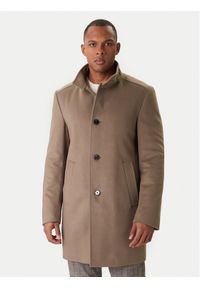 JOOP! Płaszcz wełniany 17 JC-21Maron 30044311 Khaki Regular Fit. Kolor: brązowy. Materiał: wełna #1