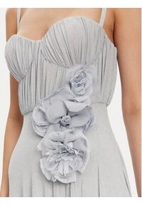 Elisabetta Franchi Sukienka wieczorowa AB-R22-52E2 Błękitny Regular Fit. Kolor: niebieski. Materiał: wiskoza. Styl: wizytowy