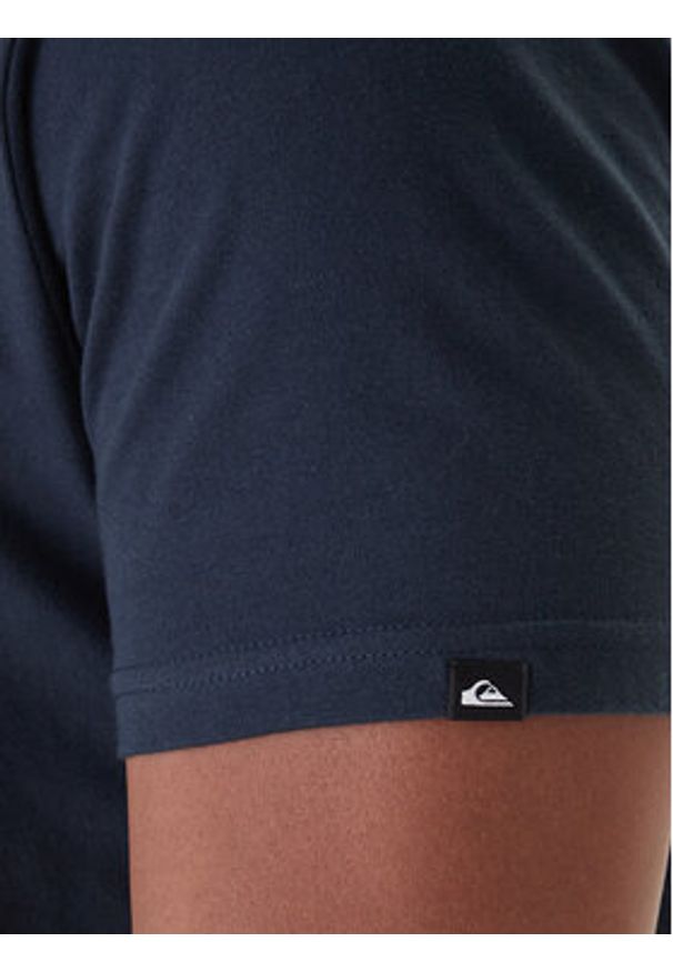 Quiksilver T-Shirt Anchor EQYZT08178 Granatowy Regular Fit. Kolor: niebieski. Materiał: bawełna