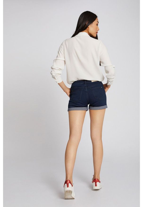 Morgan - Szorty jeansowe. Okazja: na co dzień. Kolor: niebieski. Materiał: jeans. Styl: casual