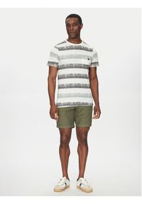 INDICODE Szorty materiałowe Wamo 70-728 Zielony Slim Fit. Kolor: zielony. Materiał: len, bawełna #4