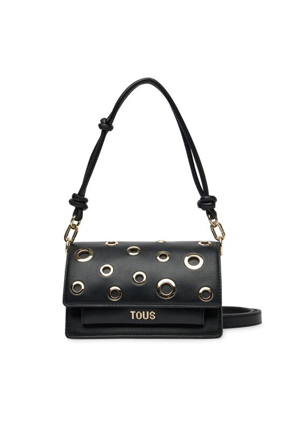 Tous - TOUS Torebka Audree Eyelets 2002202951 Czarny. Kolor: czarny. Materiał: skórzane