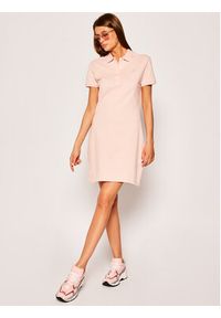 Lacoste Sukienka codzienna EF5473 Różowy Slim Fit. Okazja: na co dzień. Kolor: różowy. Materiał: bawełna. Typ sukienki: proste. Styl: casual #4
