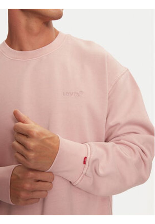 Levi's® Bluza Authentic A9244-0018 Różowy Relaxed Fit. Kolor: różowy. Materiał: bawełna