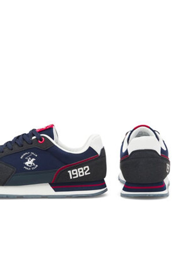 Beverly Hills Polo Club Sneakersy MILO-01 Granatowy. Kolor: niebieski. Materiał: materiał