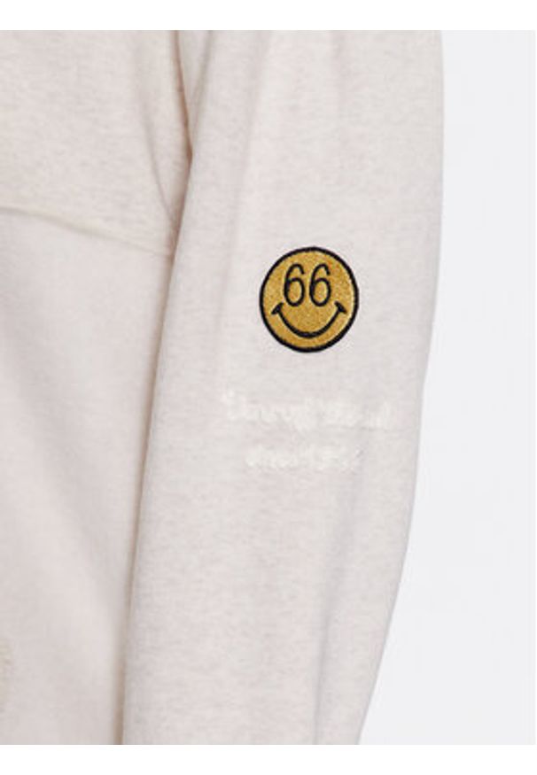 Vans Bluza Flip It Hoodie VN000A6D Écru Regular Fit. Materiał: bawełna, syntetyk