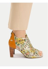 Laura Vita Sandały Albane 048 Żółty. Kolor: żółty. Materiał: skóra #4