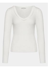 Morgan Sweter 241-MCORDE Écru Slim Fit. Materiał: wiskoza #3