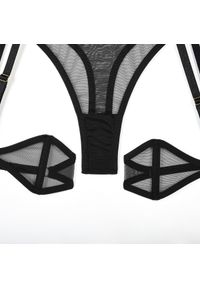 Intica - Zestaw bielizny z siateczki elegancki i trwały Shani. Kolor: fioletowy. Materiał: materiał #11