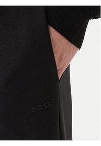BOSS Spodnie dresowe Hadiko 50555505 Czarny Regular Fit. Kolor: czarny. Materiał: bawełna #4