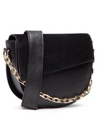 Torebka Creole - S10420 Czarny. Kolor: czarny. Materiał: zamszowe, skórzane. Styl: klasyczny #1