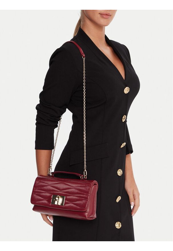 Furla Torebka WE00798-BX3548-CGQ00-1-007-20-CN-E Bordowy. Kolor: czerwony. Materiał: skórzane