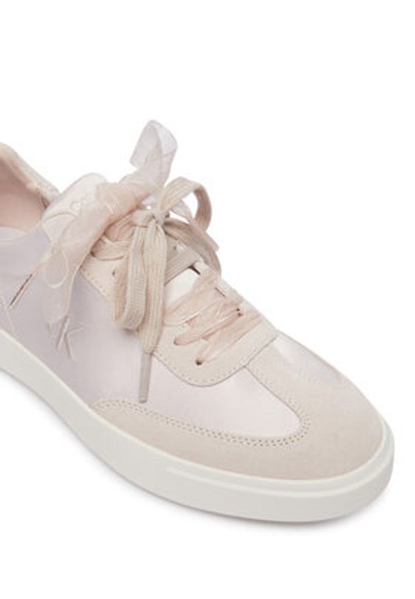 Calvin Klein Sneakersy Low Pro Cupsole Wt Satin Mix HW0HW03288 Brązowy. Kolor: brązowy. Materiał: materiał