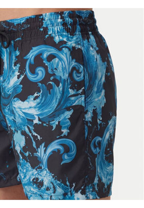 Versace Jeans Szorty sportowe 80GAD11D Czarny Regular Fit. Kolor: czarny. Materiał: syntetyk. Styl: sportowy