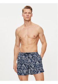 Emporio Armani Underwear Szorty kąpielowe 211740 4R435 68536 Granatowy Regular Fit. Kolor: niebieski. Materiał: syntetyk