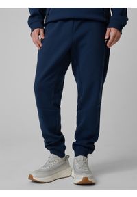 4f - 4F Spodnie dresowe joggery męskie - granatowe M. Kolor: niebieski. Materiał: dresówka #2