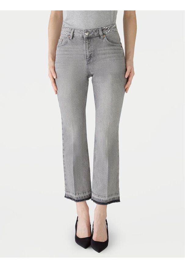 Oui - OUI Jeansy 89314 1345707 Szary Regular Fit. Kolor: szary