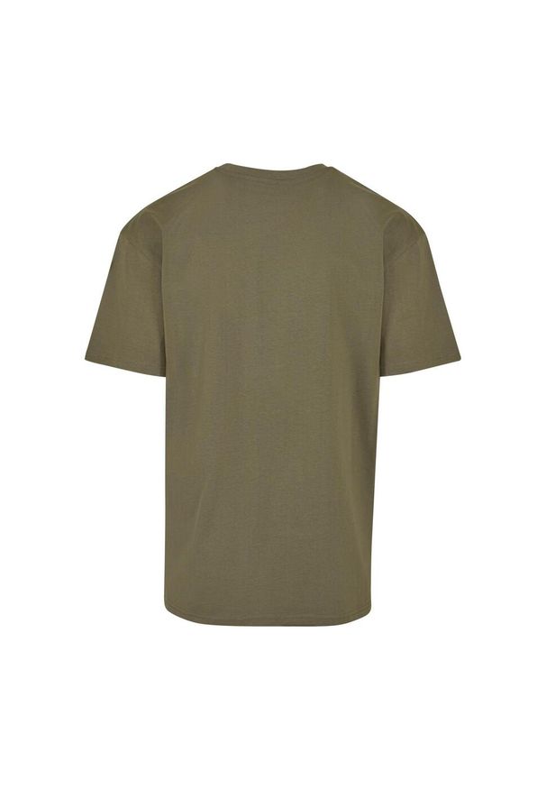 BUILD YOUR BRAND - Ponadwymiarowa Koszulka Dla Dorosłych Unisex Heavyweight. Kolor: zielony