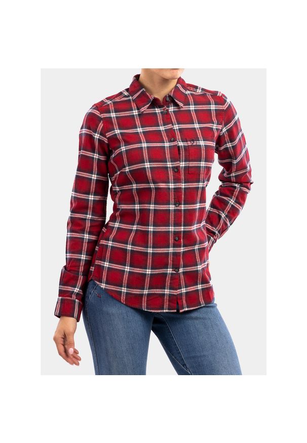 Fjällräven - Koszula flanelowa damska Fjallraven Ovik Flannel Shirt. Kolor: czerwony