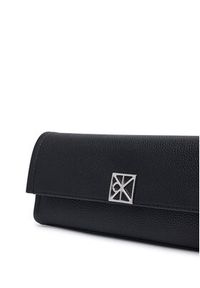 Calvin Klein Torebka Emblem Hw Pebble Clutch LV04F3740G Czarny. Kolor: czarny. Materiał: skórzane #4