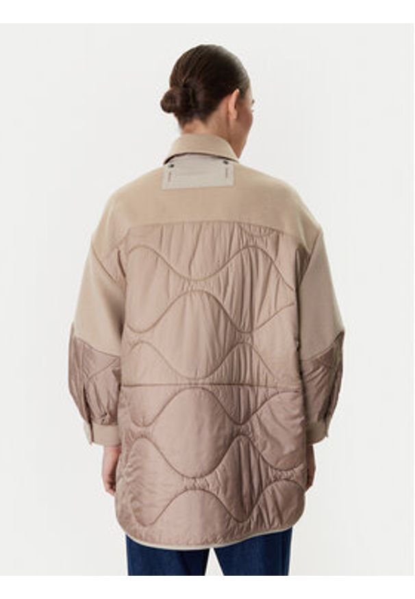 Weekend Max Mara Kurtka przejściowa Ossola 2615481011 Beżowy Relaxed Fit. Kolor: beżowy. Materiał: syntetyk
