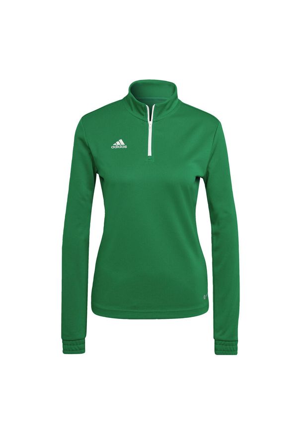 Bluza piłkarska damska Adidas Entrada 22 Training Top. Kolor: zielony, biały, wielokolorowy. Sport: piłka nożna