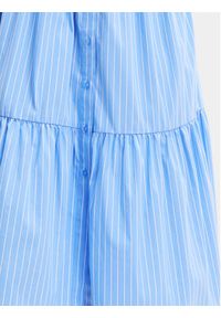 Desigual Sukienka koszulowa Alejandria 24SWVW82 Niebieski Loose Fit. Kolor: niebieski. Materiał: bawełna. Typ sukienki: koszulowe