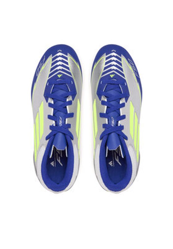 Adidas - adidas Buty do piłki nożnej F50 League Messi Firm/Multi-Ground IH0924 Szary. Kolor: szary. Materiał: materiał