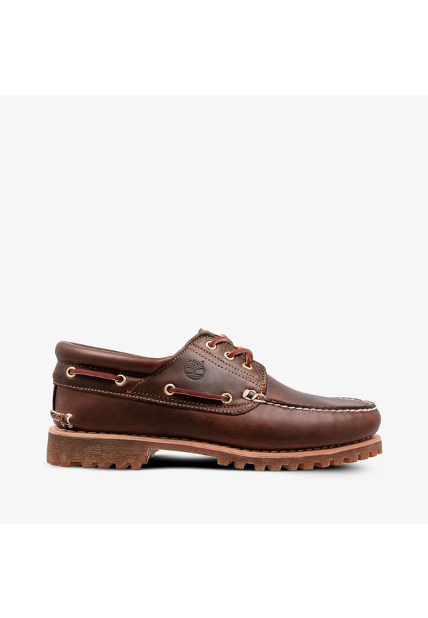 Timberland Authentic BOAT SHOE BROWN Mokasyny męskie. Kolor: brązowy