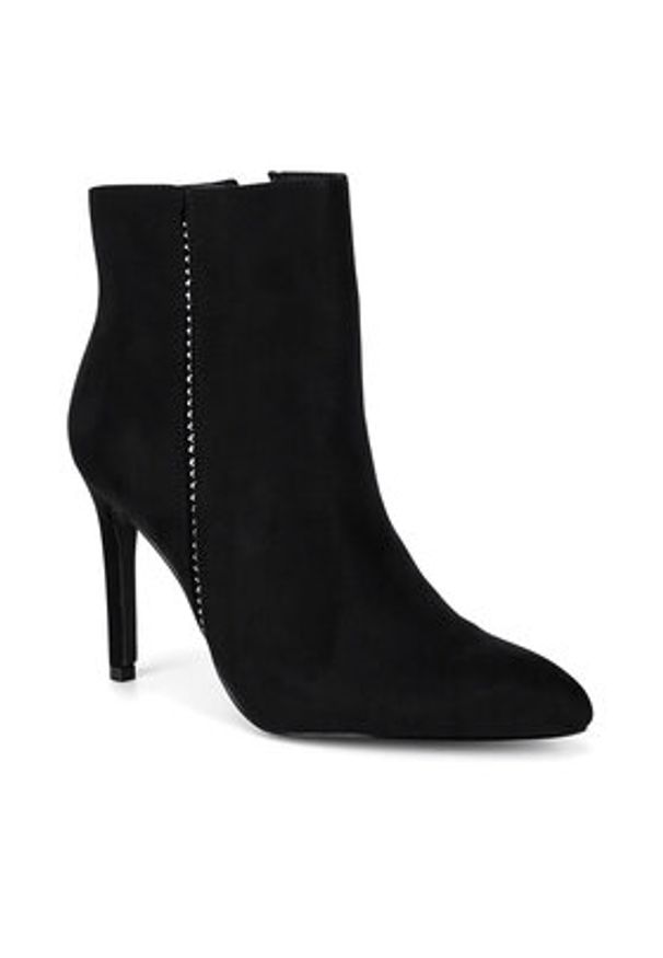 DeeZee Botki WYL2979-39 Czarny. Kolor: czarny. Materiał: materiał