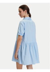 Tommy Jeans Sukienka codzienna DW0DW22995 Niebieski jasny Regular Fit. Okazja: na co dzień. Kolor: niebieski. Materiał: bawełna. Typ sukienki: proste. Styl: casual #4