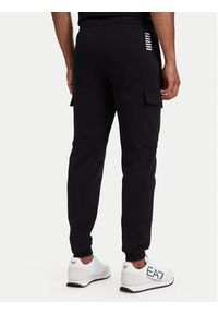 EA7 Emporio Armani Spodnie dresowe 8NPP68 PJVTZ 1200 Czarny Regular Fit. Kolor: czarny. Materiał: bawełna #2