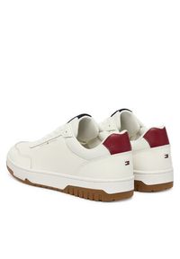 TOMMY HILFIGER - Tommy Hilfiger Sneakersy Th Basket Core Lite Lth FM0FM05713 Biały. Kolor: biały. Materiał: skóra #6