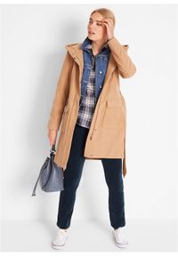 bonprix - Spodnie sztruksowe. Stan: obniżony. Kolor: niebieski. Materiał: sztruks #2