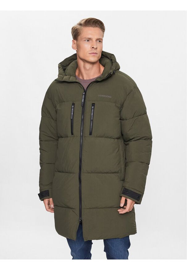 Didriksons Płaszcz zimowy Hilmer 504239 Zielony Loose Fit. Kolor: zielony. Materiał: syntetyk. Sezon: zima