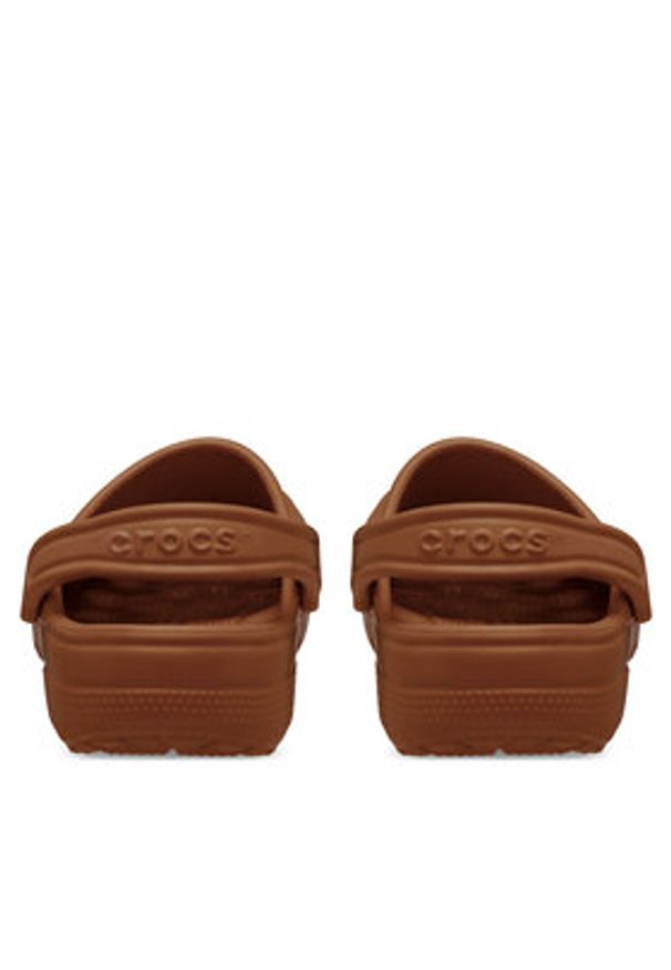 Crocs Klapki Classic 10001 Brązowy. Kolor: brązowy