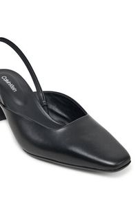 Calvin Klein Czółenka Heel Mule Pump 50 - Lth HW0HW02551 Czarny. Kolor: czarny. Materiał: skóra #5