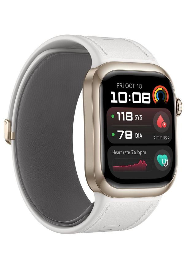 HUAWEI - Huawei Watch D2 Złoty. Rodzaj zegarka: smartwatch. Kolor: złoty. Materiał: skóra. Styl: sportowy, klasyczny, elegancki, casual