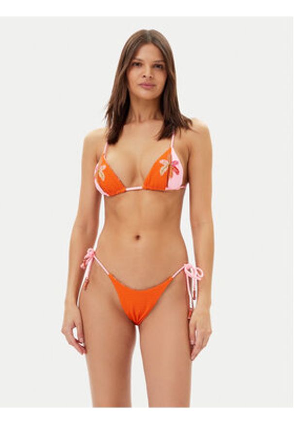 Maaji Dół od bikini Dunes Harley PT3746SCC001 Pomarańczowy. Kolor: pomarańczowy. Materiał: syntetyk