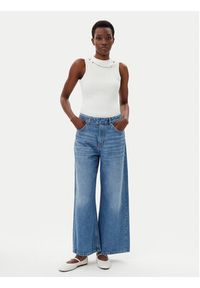 Hugo - HUGO Top Delanive 50534050 Biały Slim Fit. Kolor: biały. Materiał: syntetyk #3