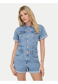 only - ONLY Kombinezon Castel 15344704 Niebieski Regular Fit. Kolor: niebieski. Materiał: bawełna, jeans #1