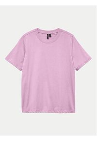 Vero Moda T-Shirt Paulina 10316991 Różowy Regular Fit. Kolor: różowy. Materiał: bawełna