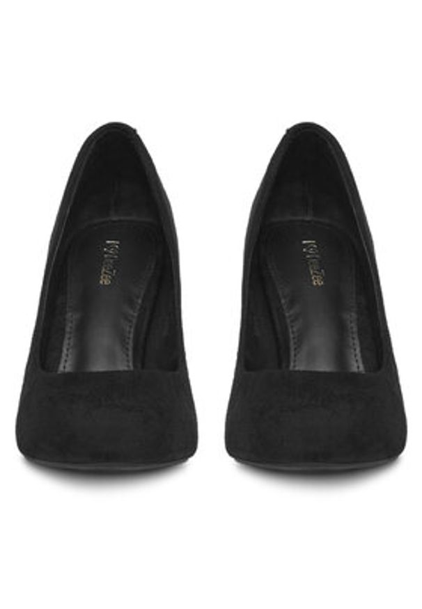 DeeZee Szpilki DZ002 Czarny. Kolor: czarny. Materiał: materiał. Obcas: na szpilce