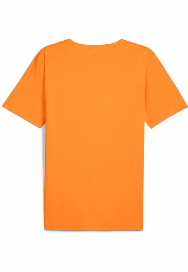 Puma - Męska koszulka z grafiką individualRISE PUMA Heat Fire Orange. Kolor: pomarańczowy, żółty, wielokolorowy