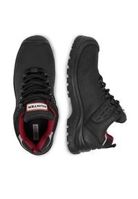 Hunter Półbuty HUNTER-SS-06 M Czarny. Kolor: czarny. Materiał: skóra, nubuk #9